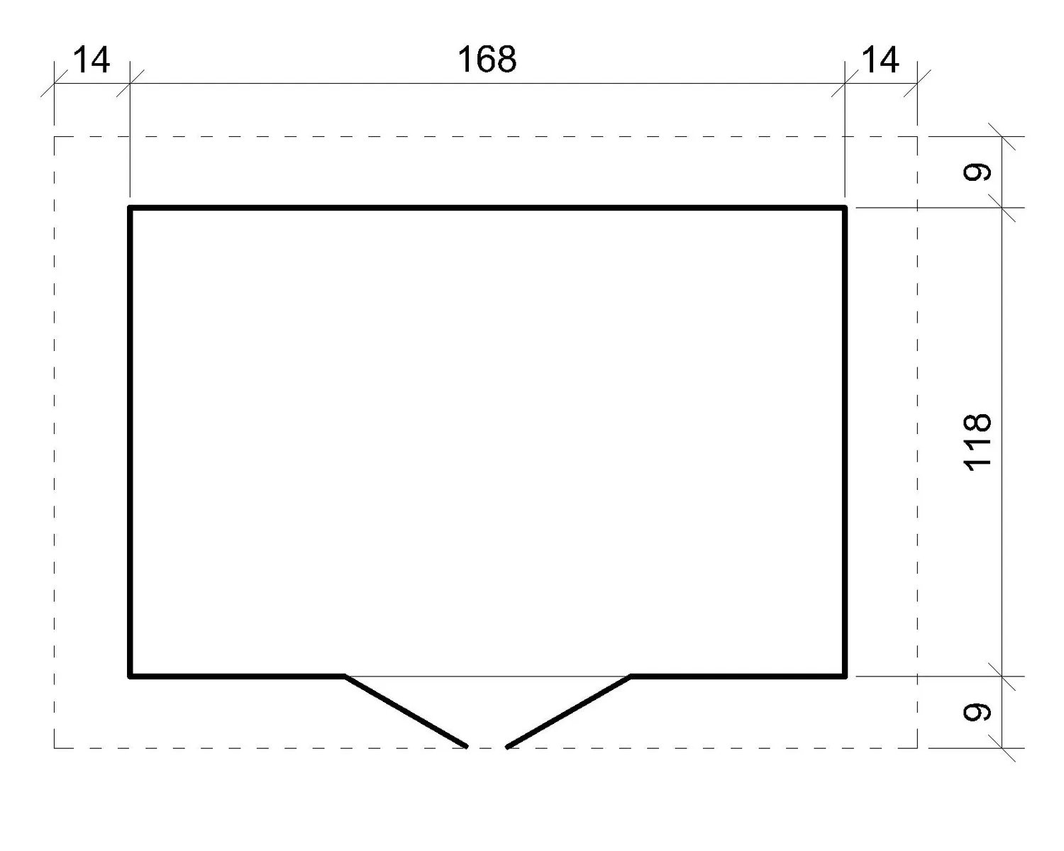 Timbela M367 casetta legno 180x130 cm finestre