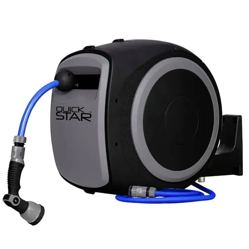 Quick Star Avvolgitubo Pro 30 m + 2 m con pistola 10 getti