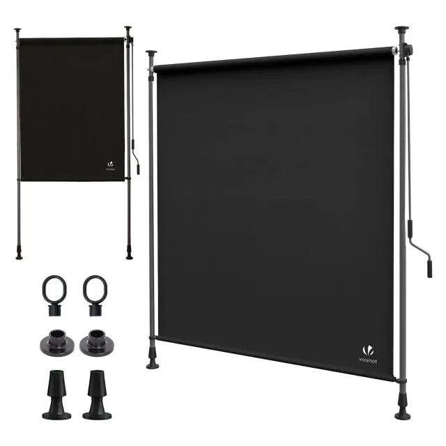 VOUNOT Tenda Verticale 200x310cm Esterno Antracite Senza Fori