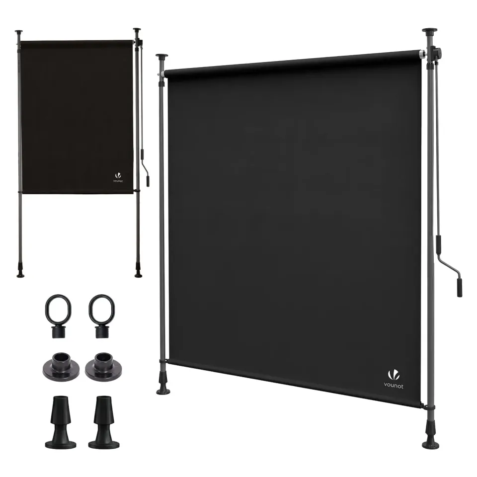 VOUNOT Tenda Verticale 200x310cm Esterno Antracite Senza Fori