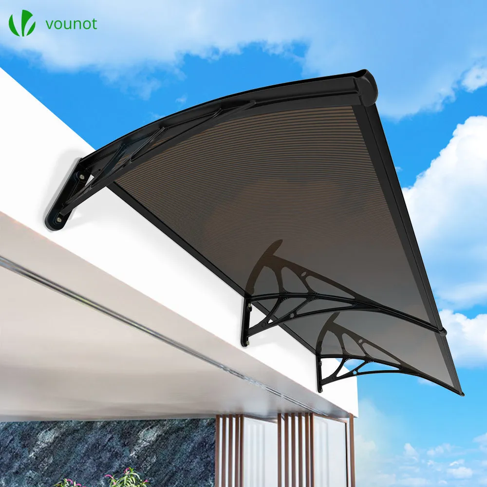 VOUNOT Pensilina porta 200x80 cm marrone policarbonato
