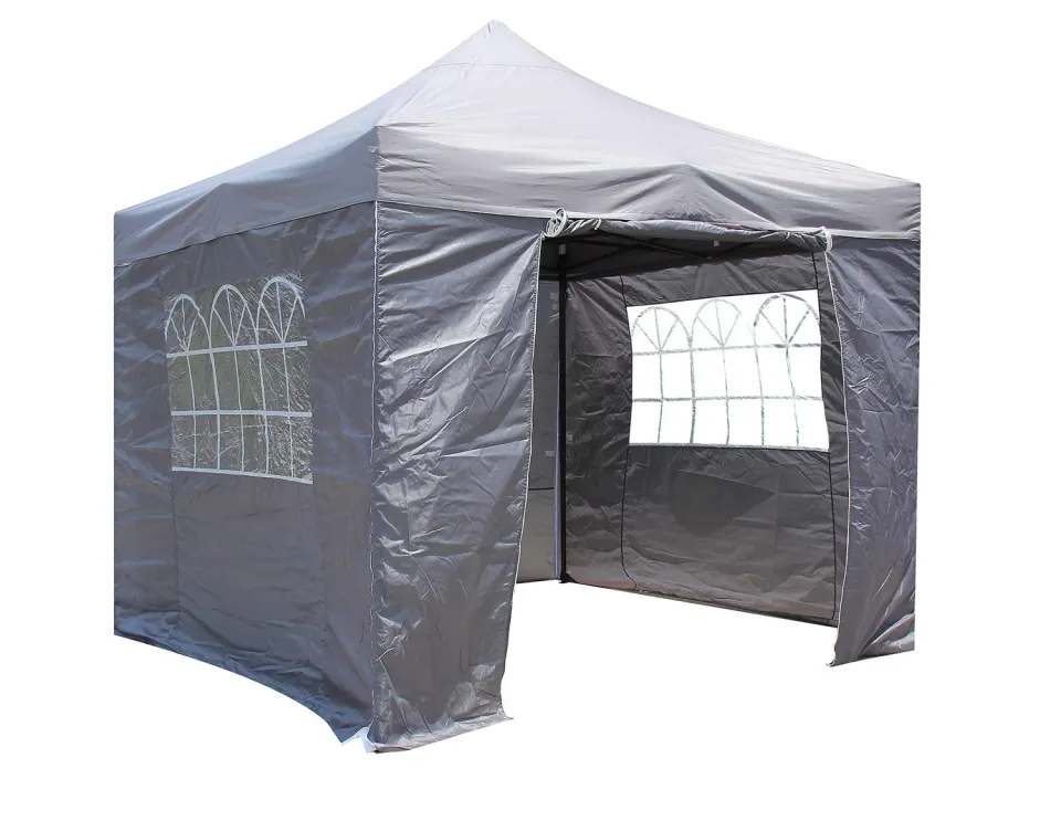 All Seasons Gazebos Robusto Gazebo 3x3 m Grigio Metallico