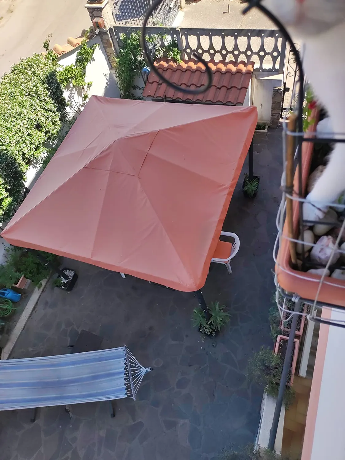 Quick Star telo tetto ricambio gazebo 3x3 m terracotta PVC