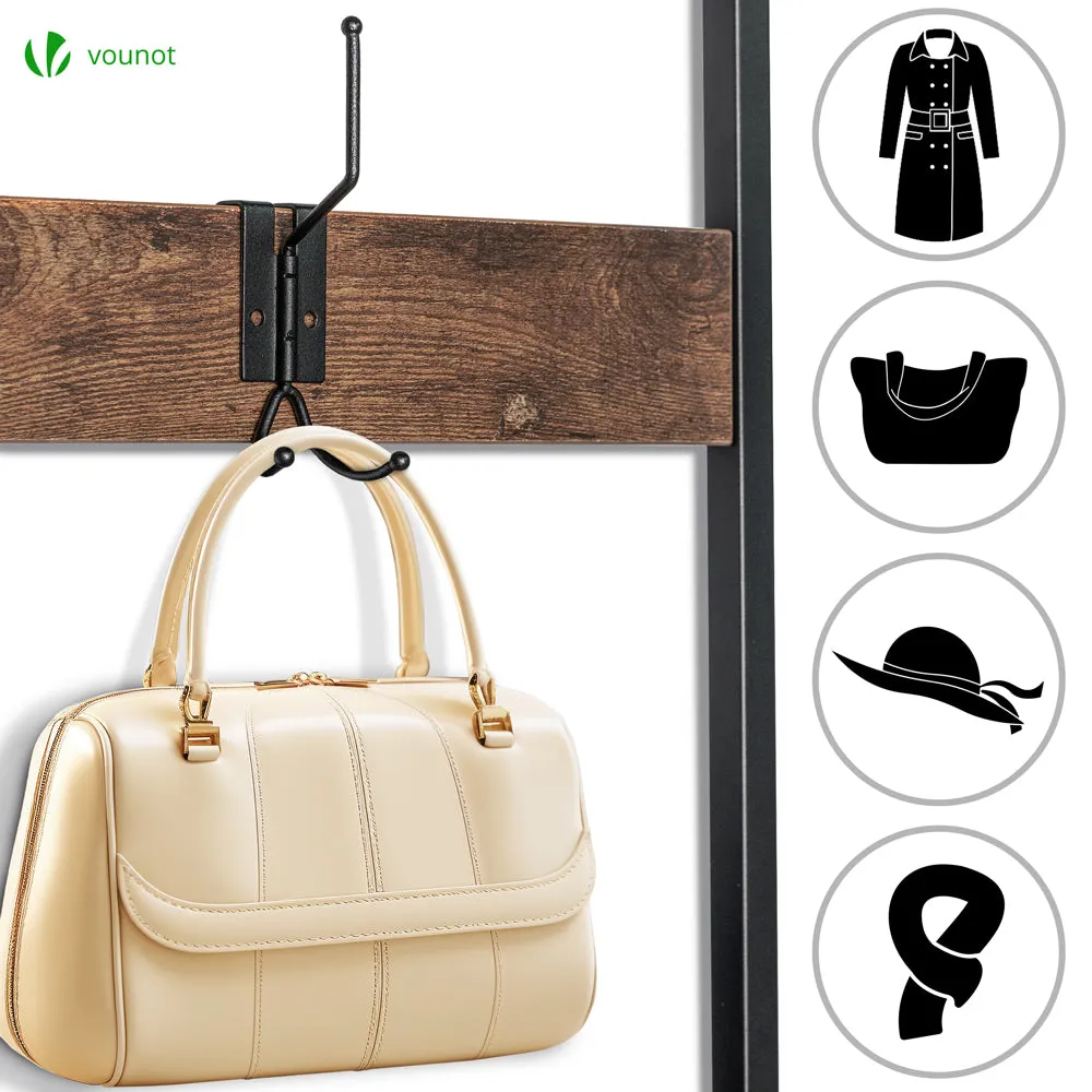 VOUNOT Mobile Ingresso con Panca 185x85x33cm 9 Ganci