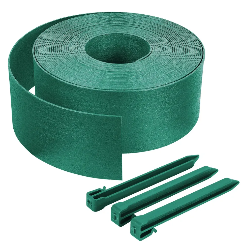 Vounot bordura giardino flessibile 10 m verde con picchetti