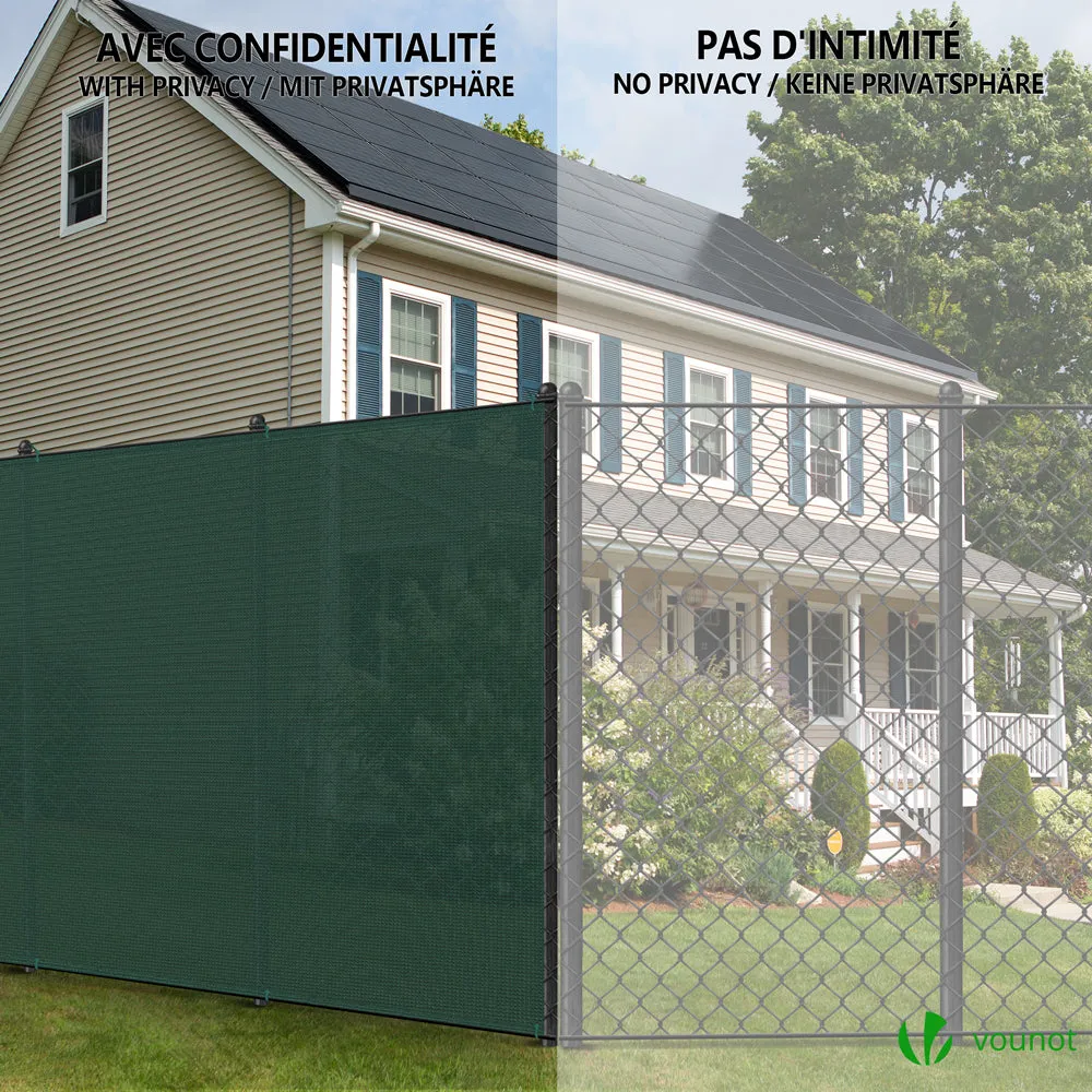 VOUNOT Frangivista Verde 1,8x10 m HDPE 150 Occultante