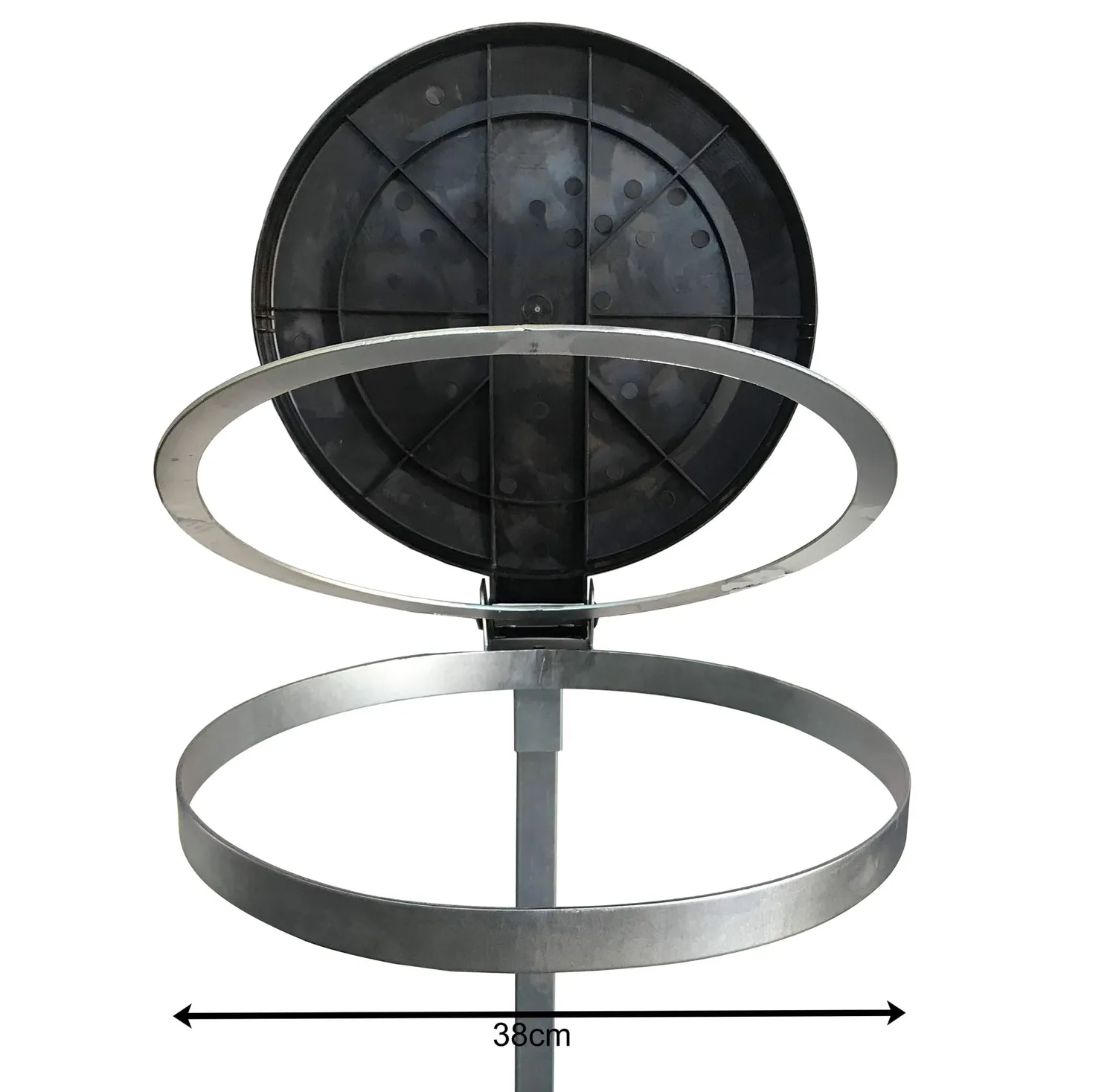 Quick Star portasacco 120L zincato 40x40x100 cm con ruote