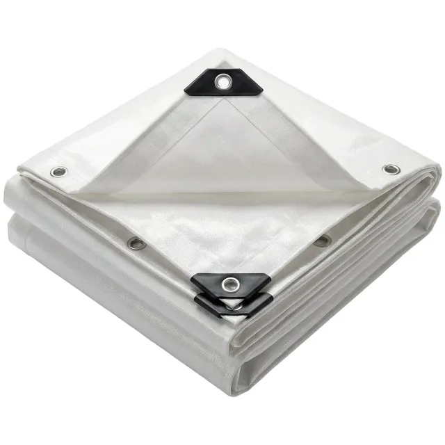 VOUNOT Telone impermeabile bianco 1,5x6 m 240 g/m2 occhiellato