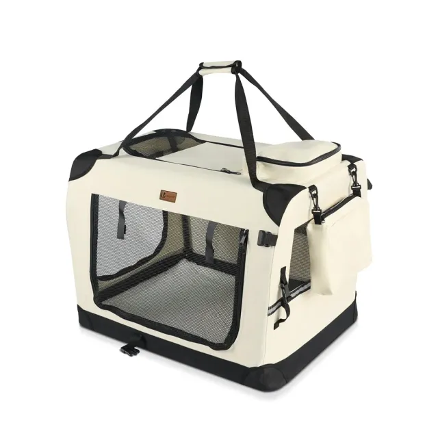 VOUNOT Borsa Trasporto Cane 50x35x36 Beige