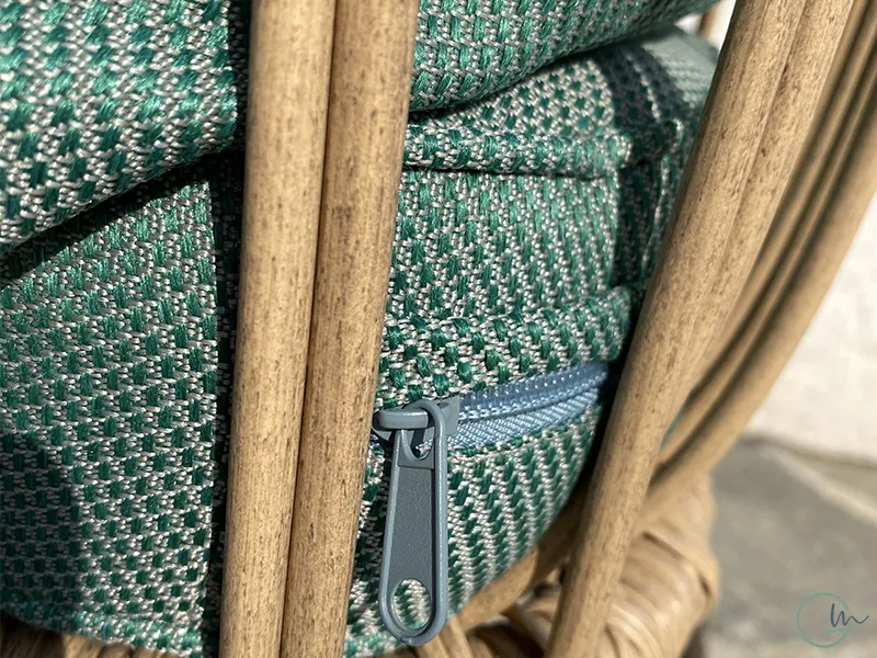 Giardini di Maggio Giunco Salotto 2 posti polyrattan tavolino vetro