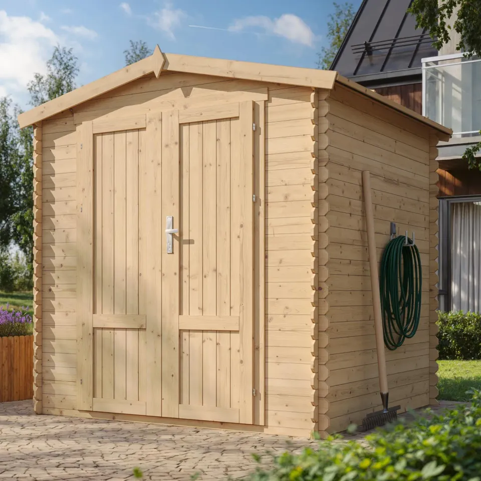Timbela M343F1 casetta attrezzi 200x200 cm in legno