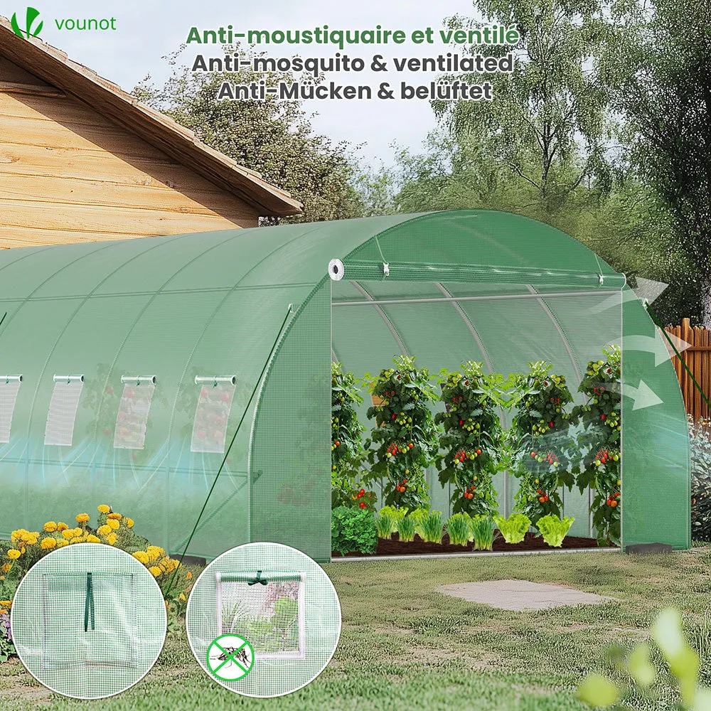 VOUNOT Serra tunnel giardino 18m2 6x3x2m acciaio