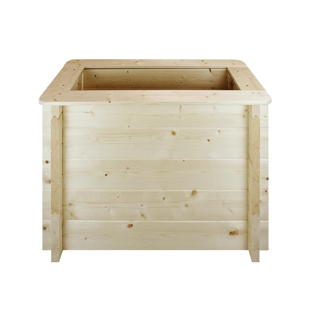 Timbela M612 fioriera legno da esterno 38x78 cm H57
