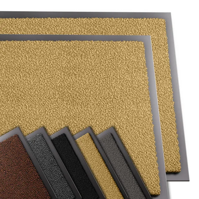 VOUNOT Zerbini ingresso 60x90 cm beige 2 pezzi antiscivolo