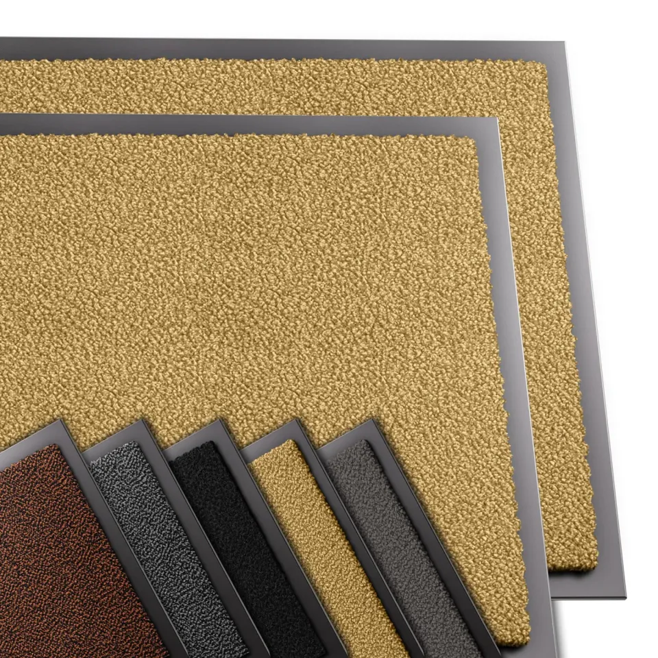 VOUNOT Zerbini ingresso 60x90 cm beige 2 pezzi antiscivolo