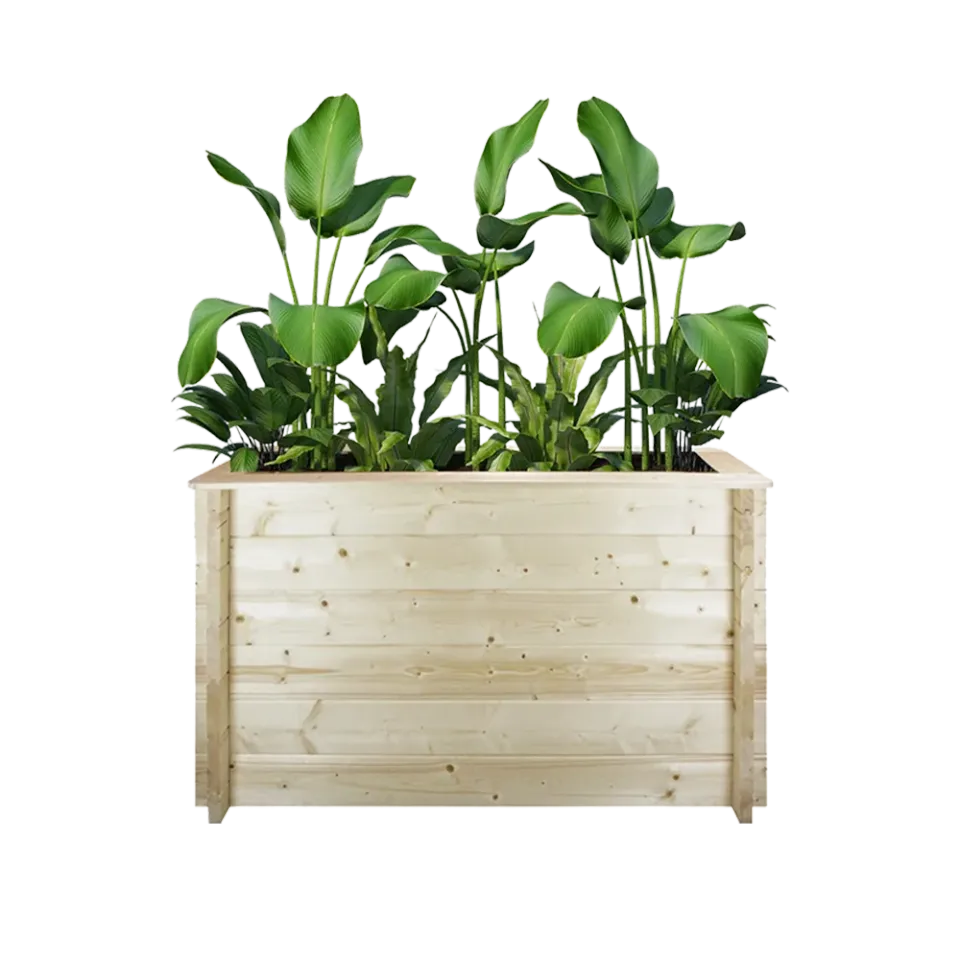 Timbela M615 fioriera legno 118 cm da esterno