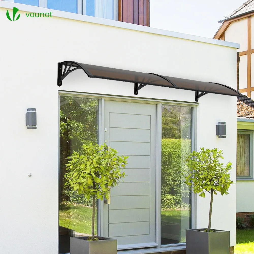VOUNOT Pensilina porta 200x80 cm marrone policarbonato