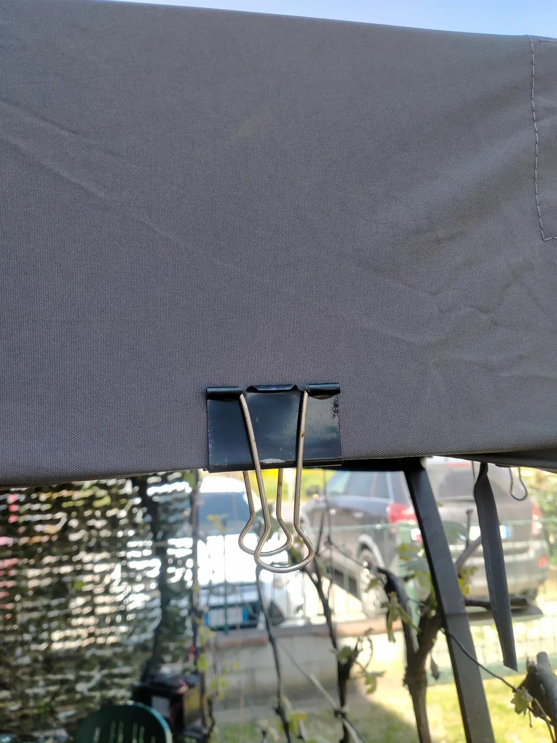 Quick Star tetto ricambio gazebo 3x3 m grigio 260 g