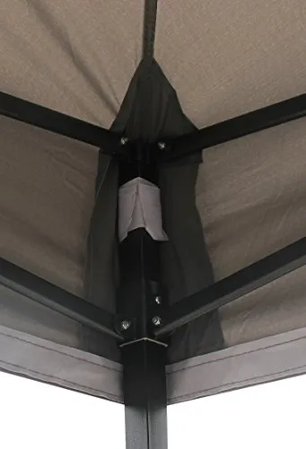 All Seasons Gazebos Robusto 3x4,5 m gazebo pieghevole grigio impermeabile