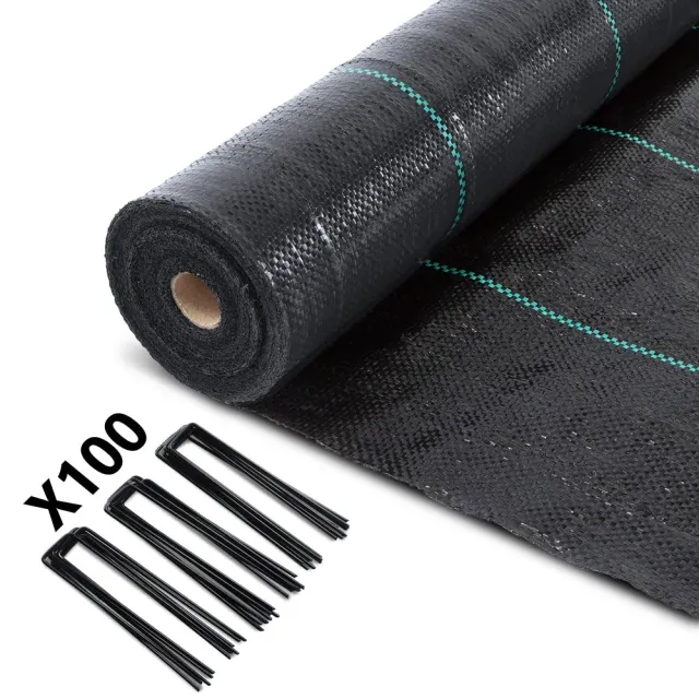 Vounot telo pacciamatura anti erbacce 2x50 m con picchetti anti-UV