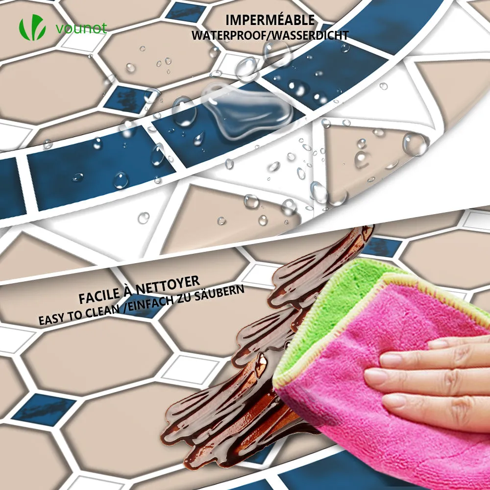 Vounot tovaglia rotonda PVC elastica ceramica 90-120 cm