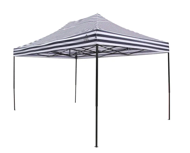 All Seasons Gazebos Robusto 3x4,5 m gazebo pieghevole strisce blu impermeabile