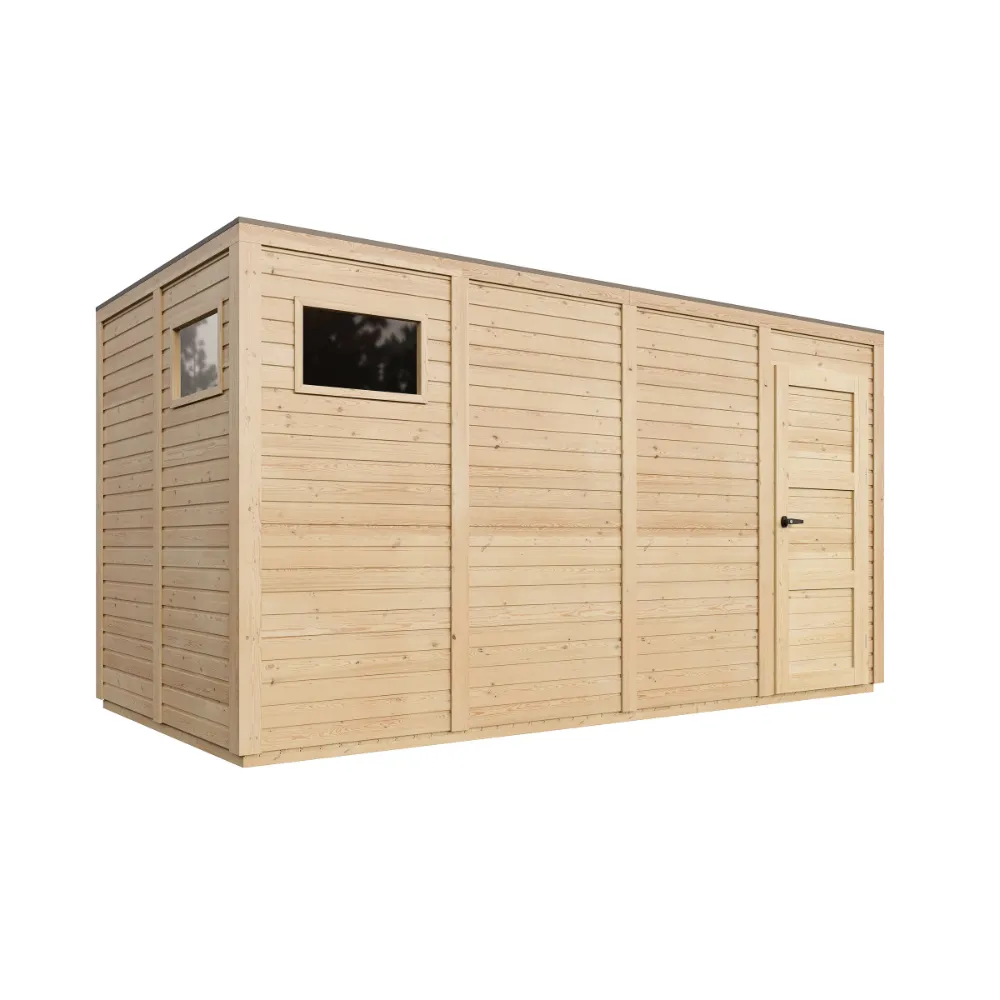 Timbela M327F2 casetta giardino legno 404x202 8,16 m² porte