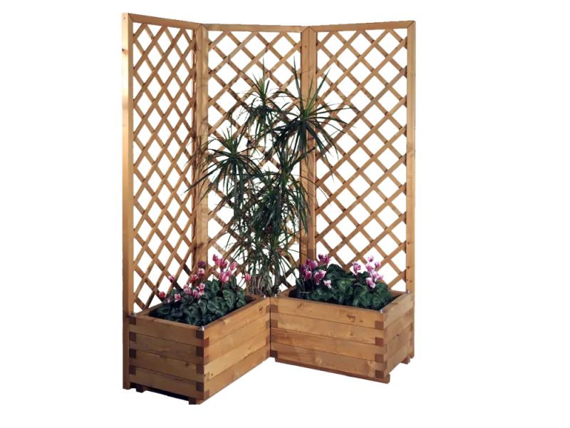 Casetta CUBO La Pratolina Fioriera Legno 65x45