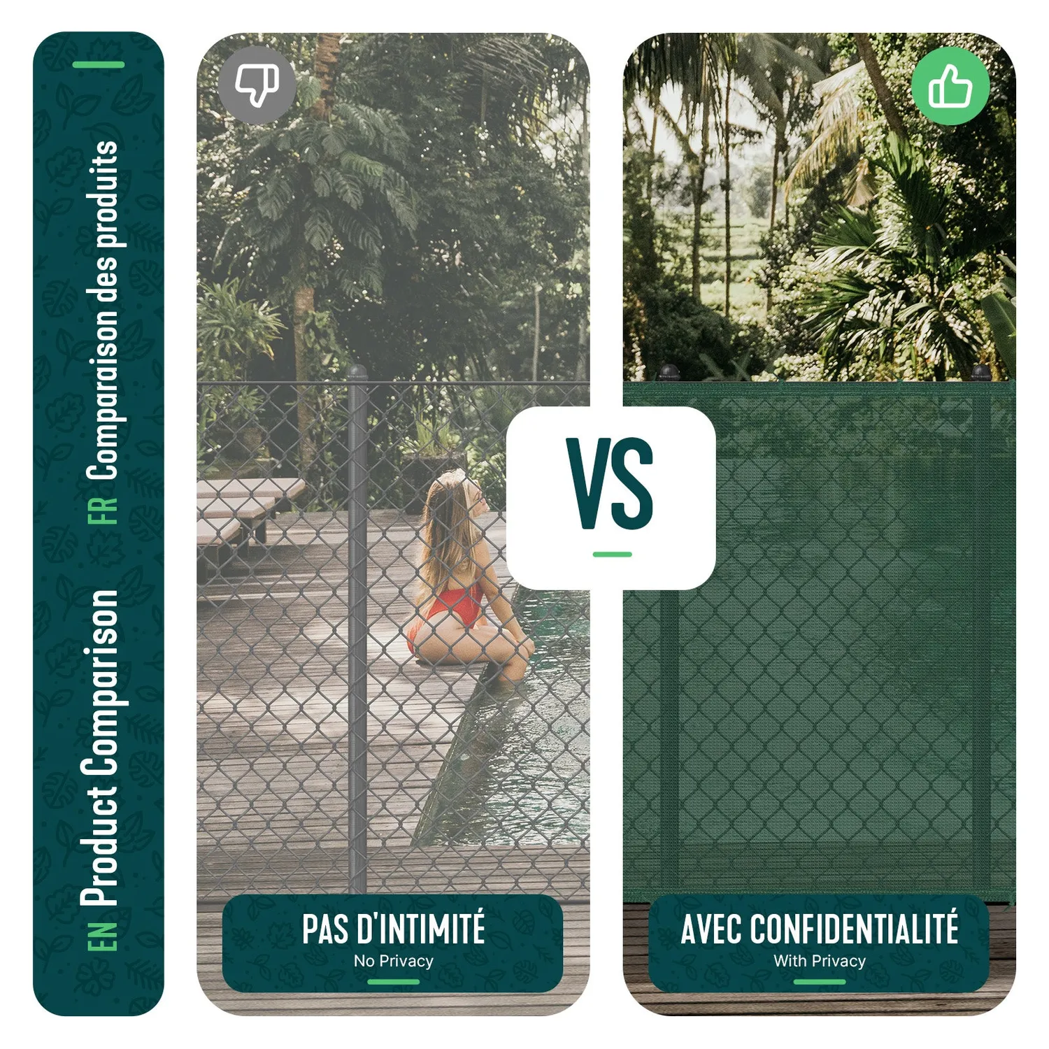 VOUNOT telo frangivista HDPE 90g 1,5x20 m verde