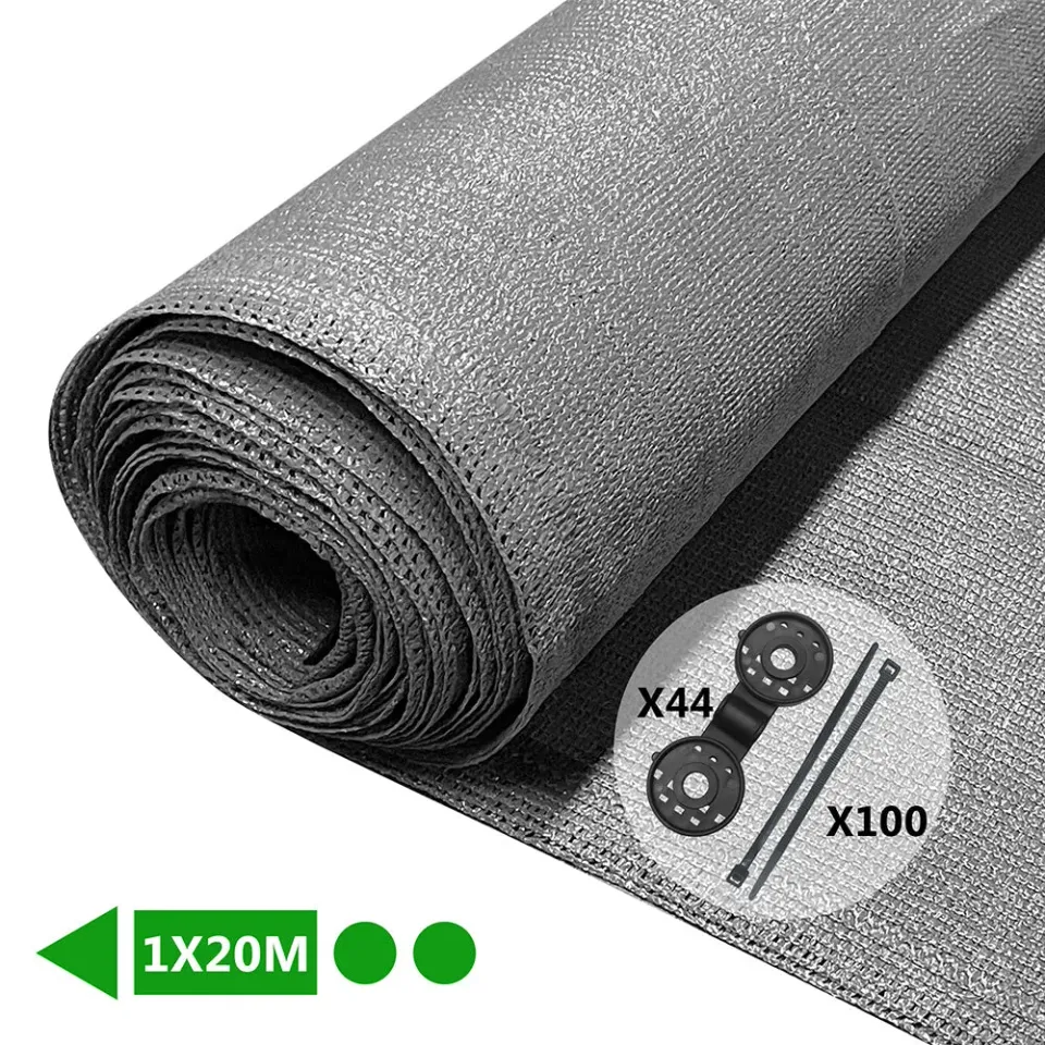 VOUNOT Telo Frangivista 1x20m Grigio 150g/m²