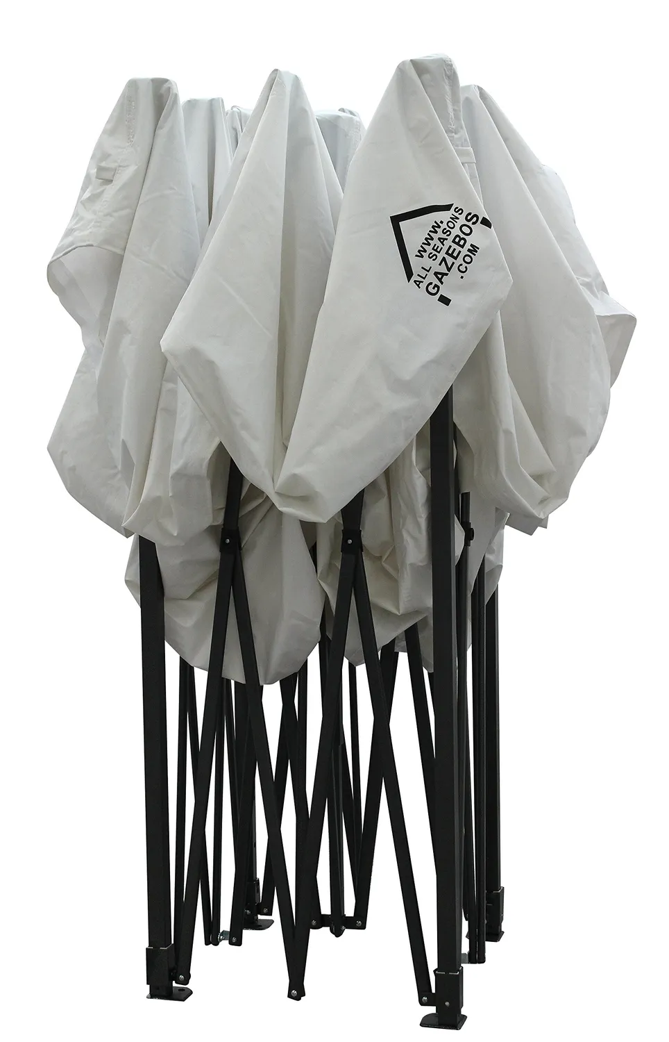 All Seasons Gazebos Gazebo 3x3 Bianco 4 Teli Impermeab