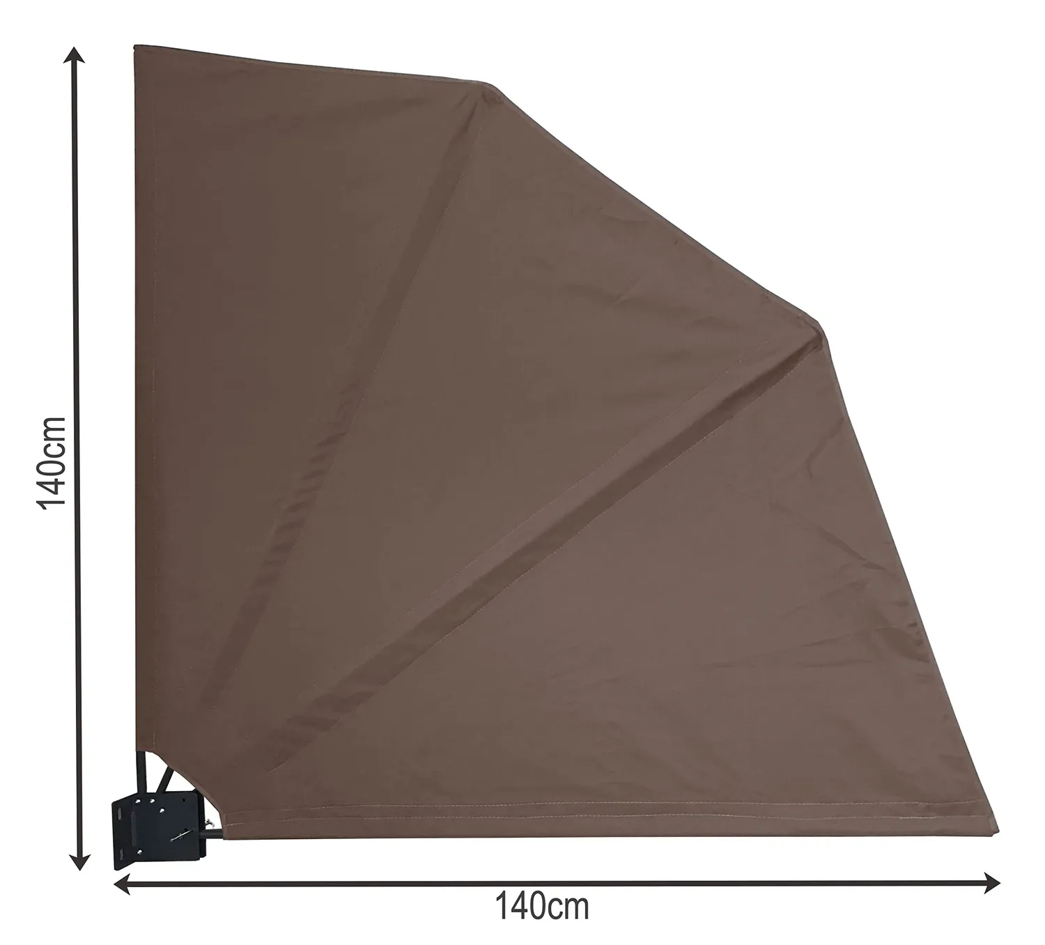 Quick Star Frangivista balcone 140x140 rosso arancione 2 pezzi