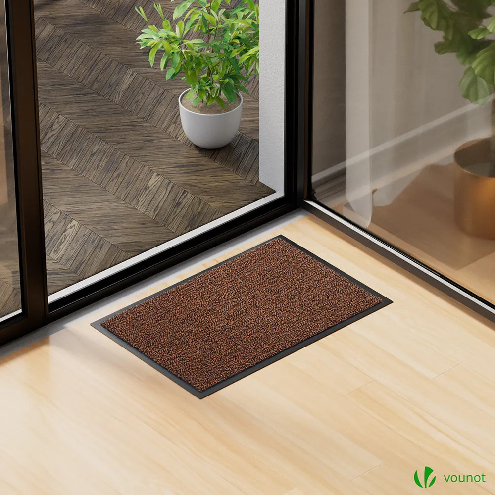 VOUNOT Zerbini Ingresso 40x60 cm Marrone Nero 2 Pezzi