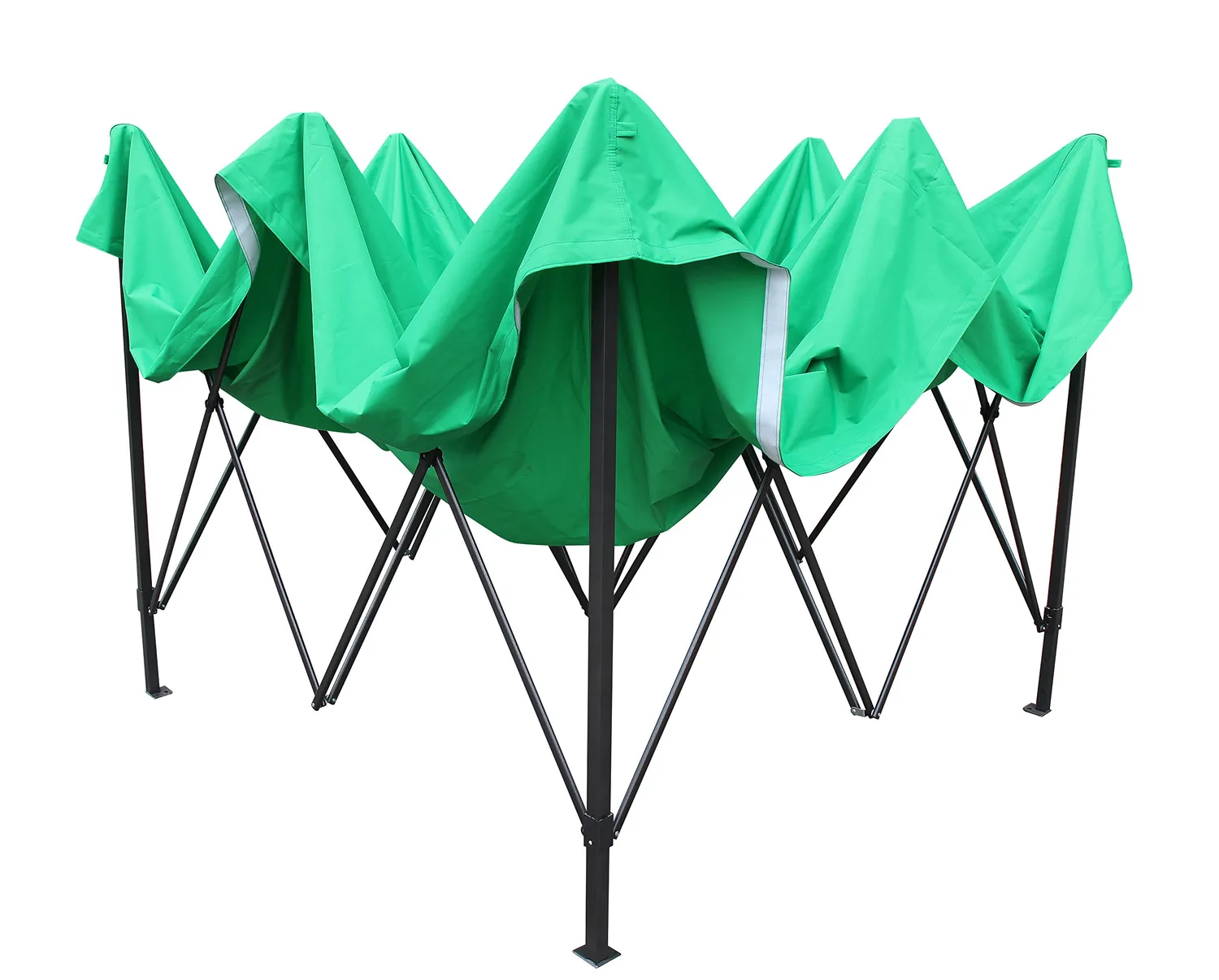 All Seasons Gazebos Robusto 2x2 m gazebo pieghevole verde scuro impermeabile