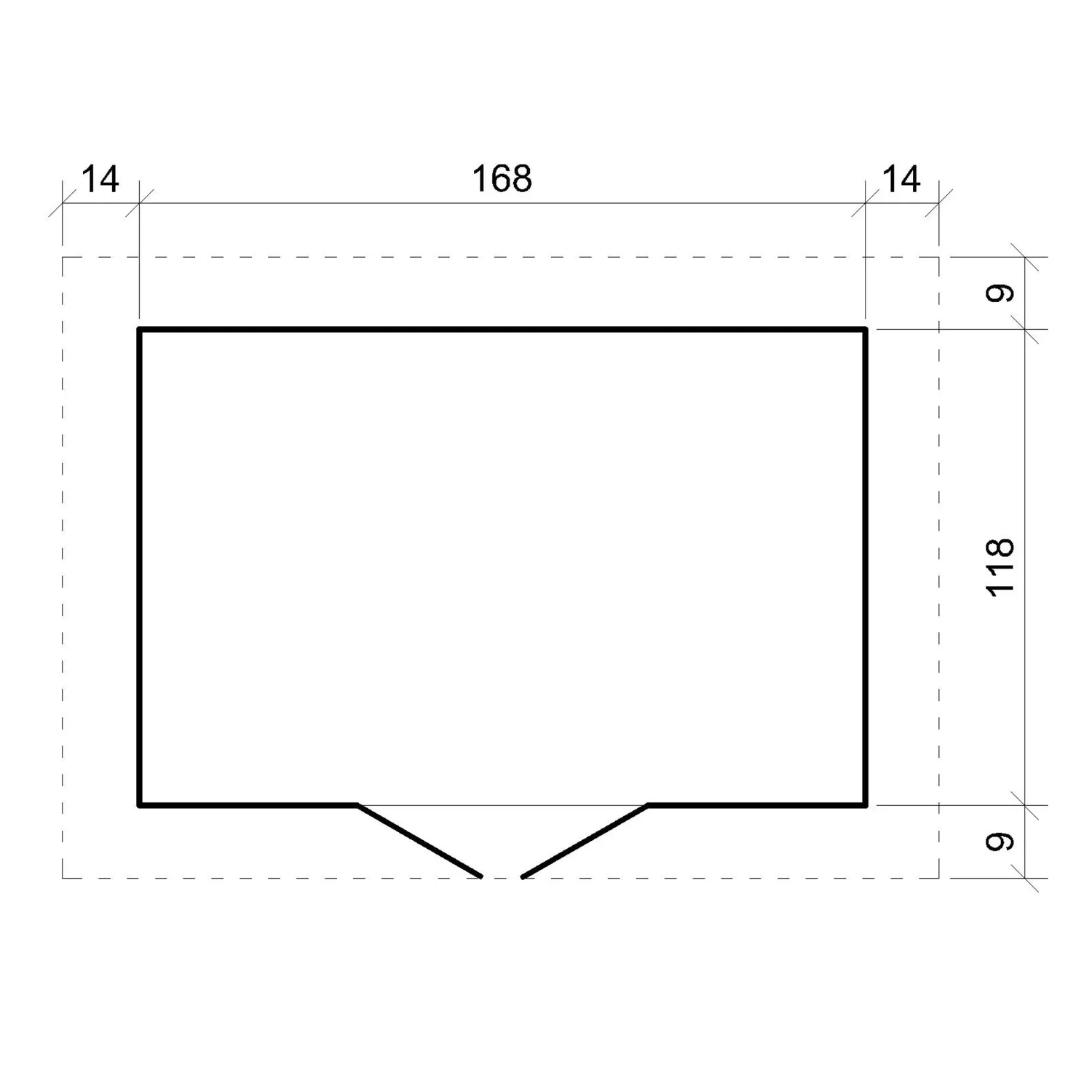 Timbela M367C1 casetta legno 180x130 cm 2 m² da esterno