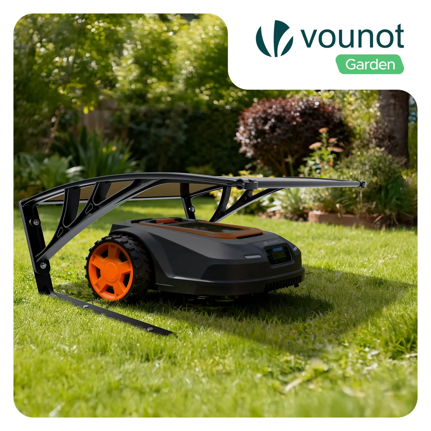 Vounot garage robot rasaerba 82x80x46cm marrone