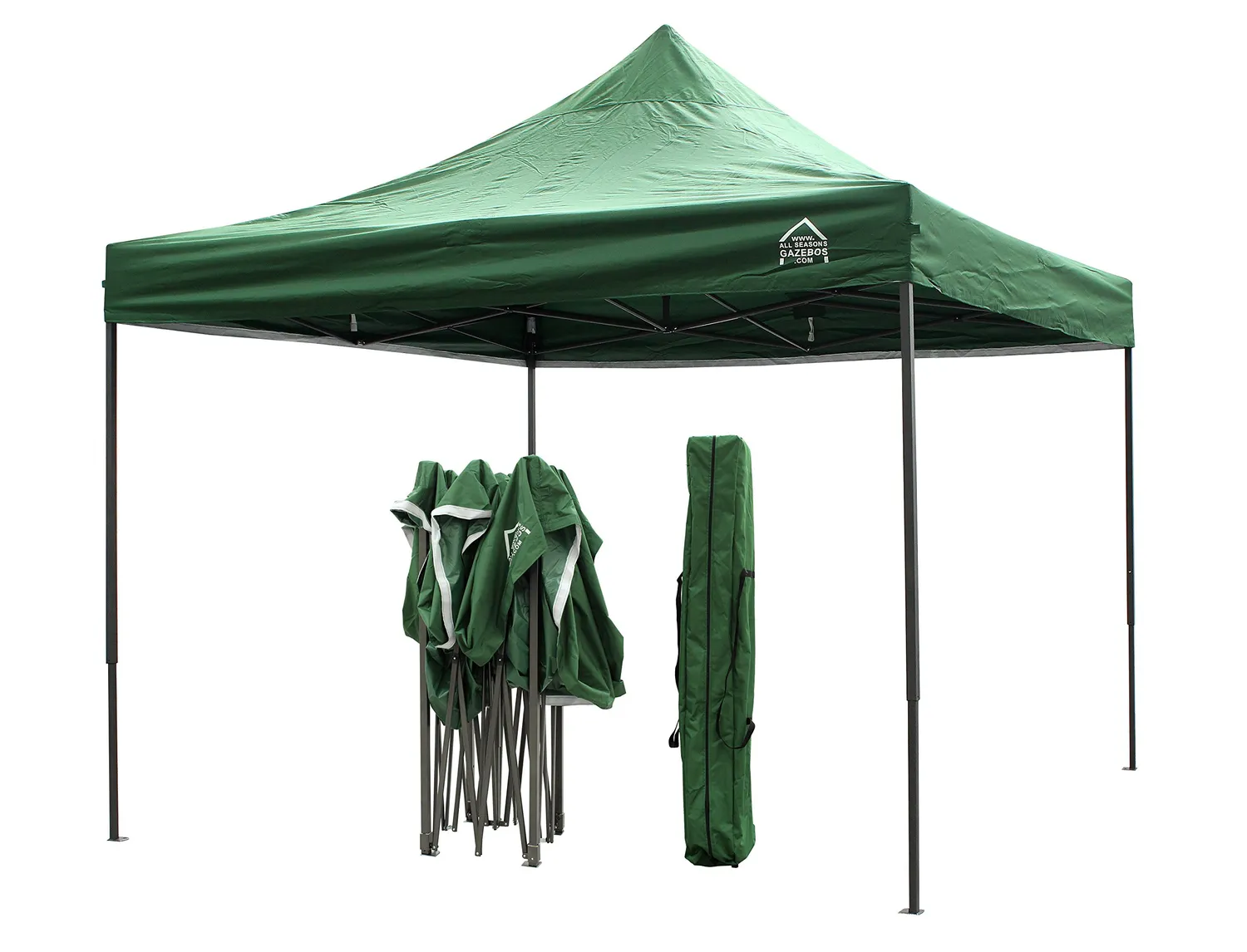 All Seasons Gazebos Gazebo pieghevole 3x3 verde impermeabile