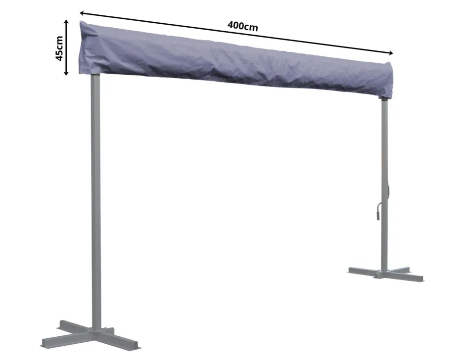 Quick Star London custodia tendalino 4 m grigia con cerniera