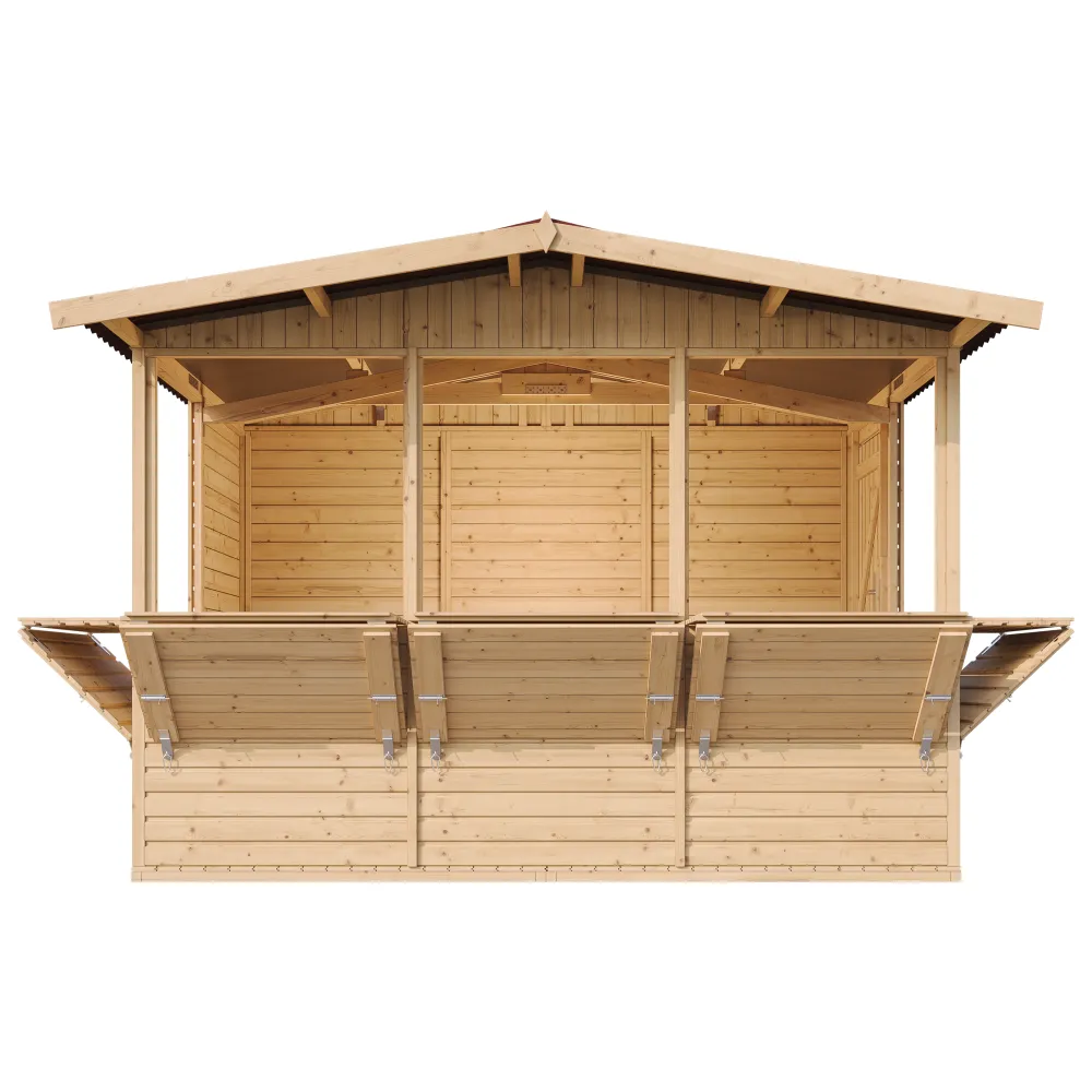 Timbela M150B stand vendita legno 303x199 6 mq 5 finestre