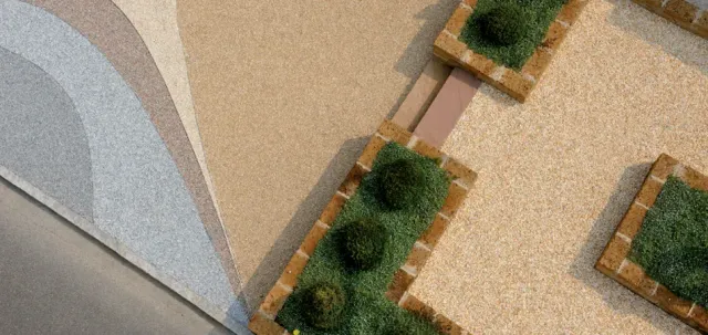Progetto Esterno Stabilizzatore granulati griglia ghiaia