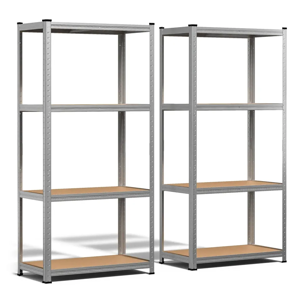 VOUNOT Scaffale Metallo 80x40x160cm 4 Ripiani 700kg 2 Pezzi