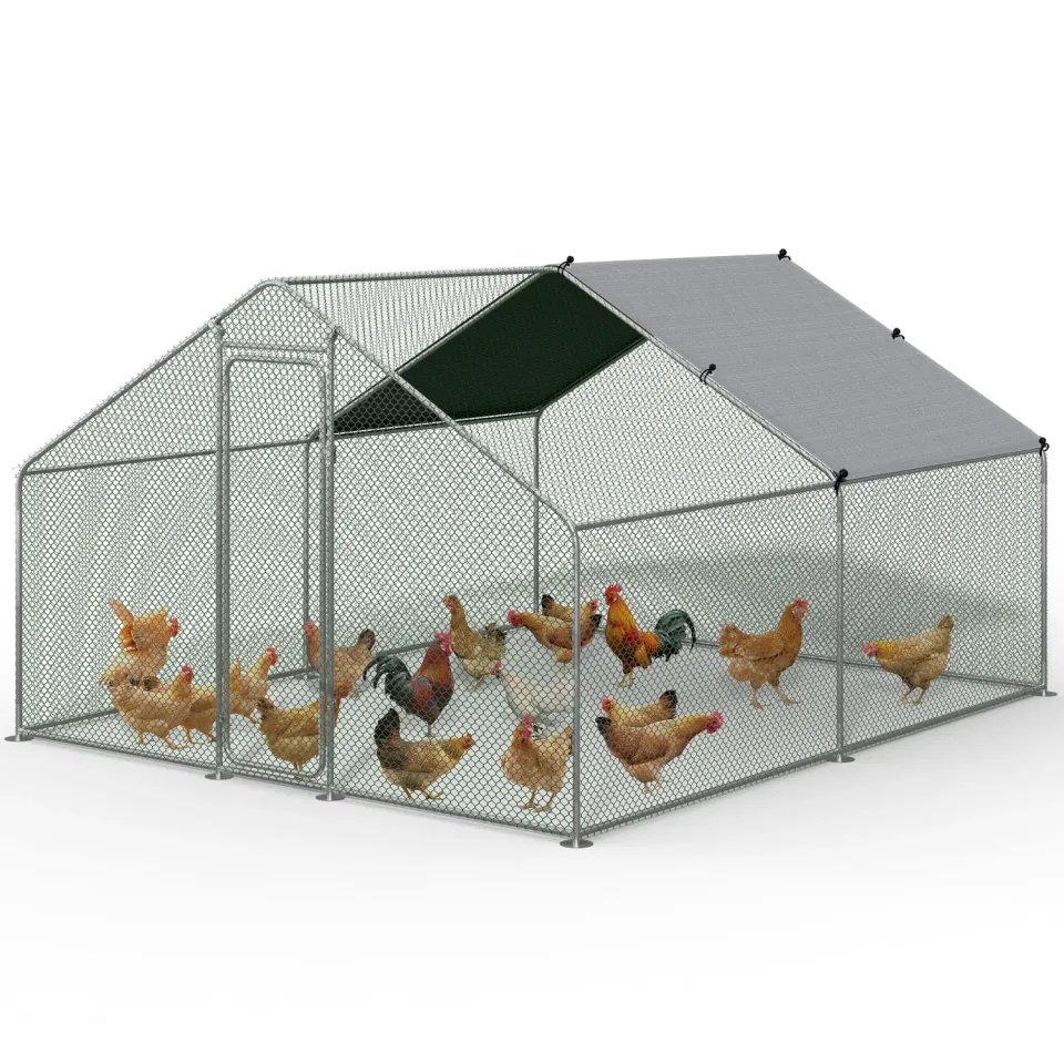 Vounot recinto pollaio 3x3x2 m con telo
