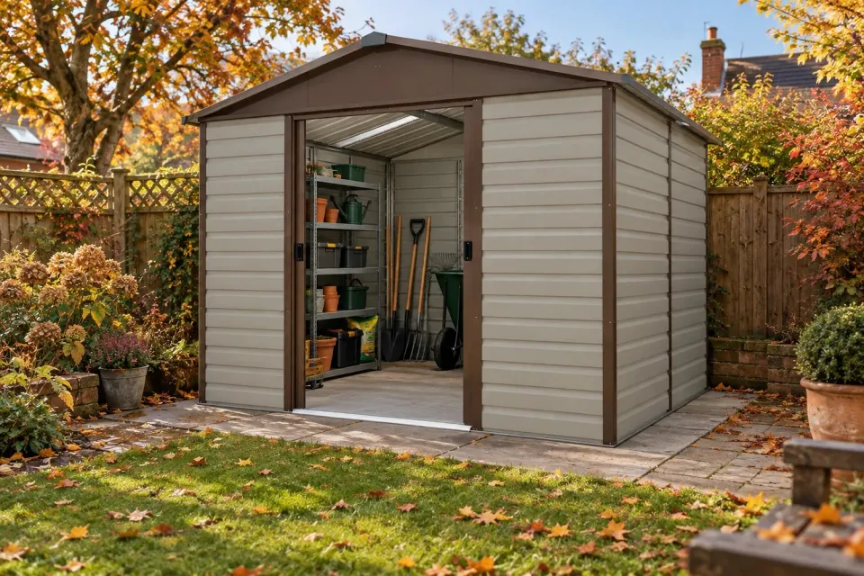 Yardmaster Brandenburg 108 TBSL casetta taupe grande