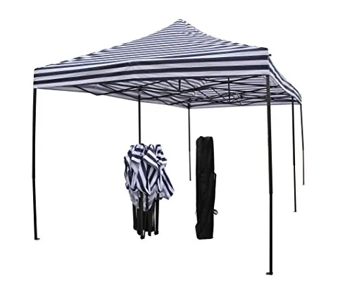 All Seasons Gazebos Robusto 3x6 m gazebo pieghevole strisce blu impermeab.