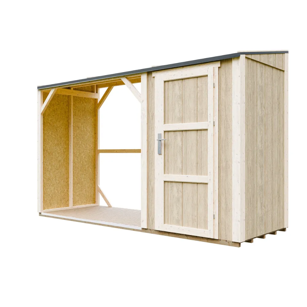 Timbela M985 SmartSide legnaia 345x120 cm 4 mc con rimessa