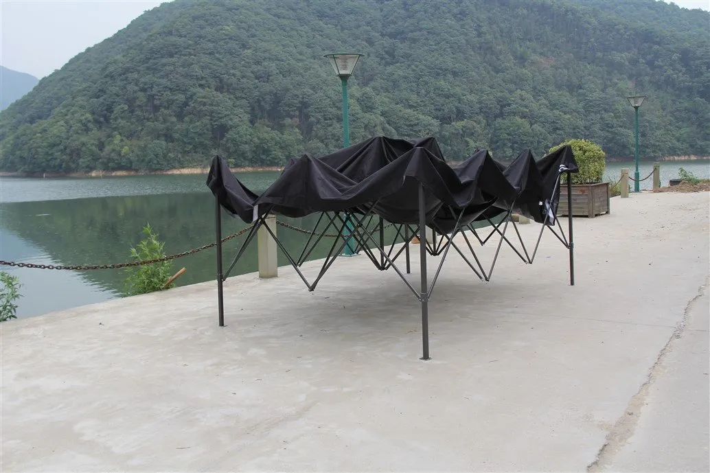 All Seasons Gazebos Robusto 3x4,5 m gazebo pieghevole nero impermeabile