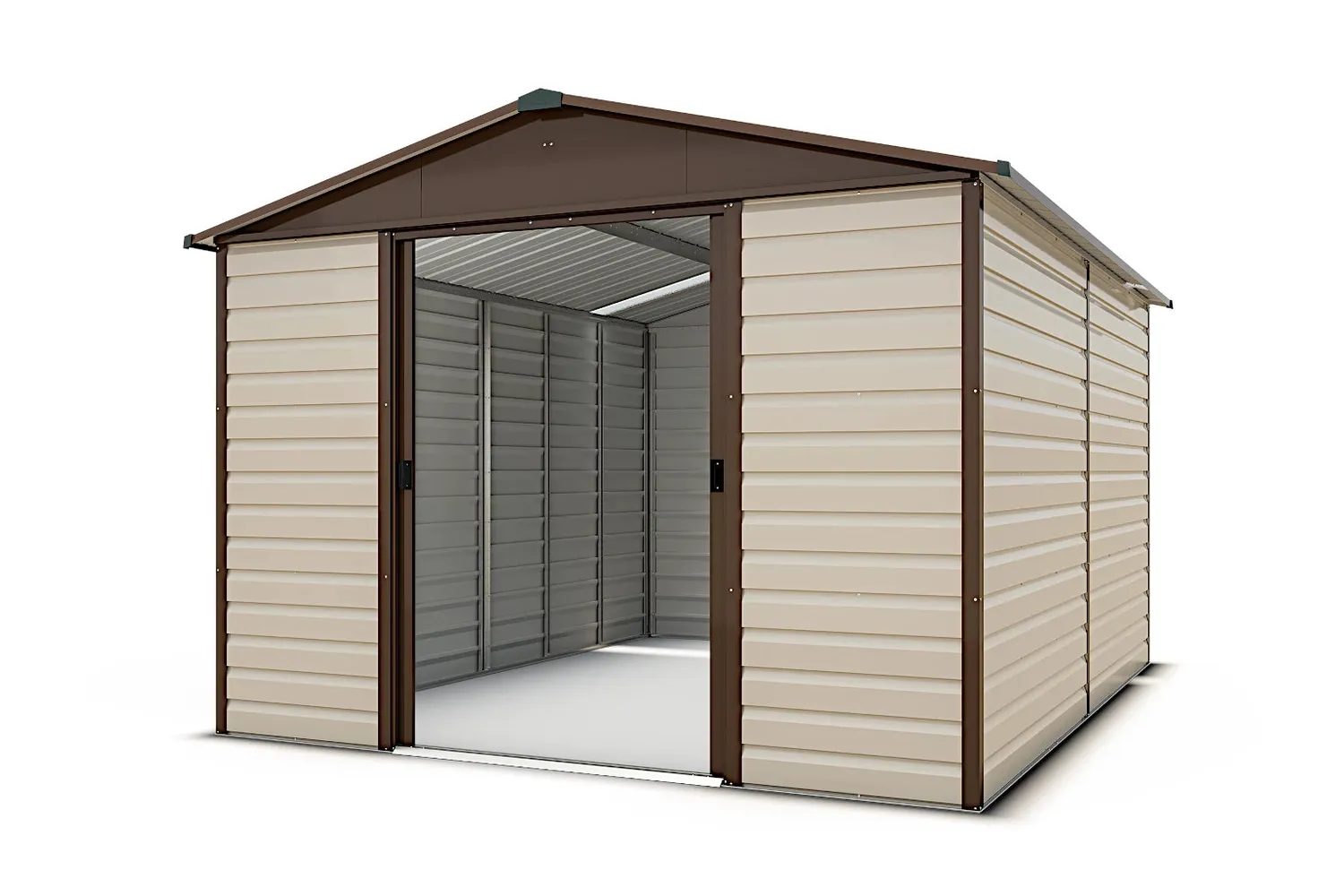 Yardmaster Shiplap Brandenburg 1012 casetta metallo taupe