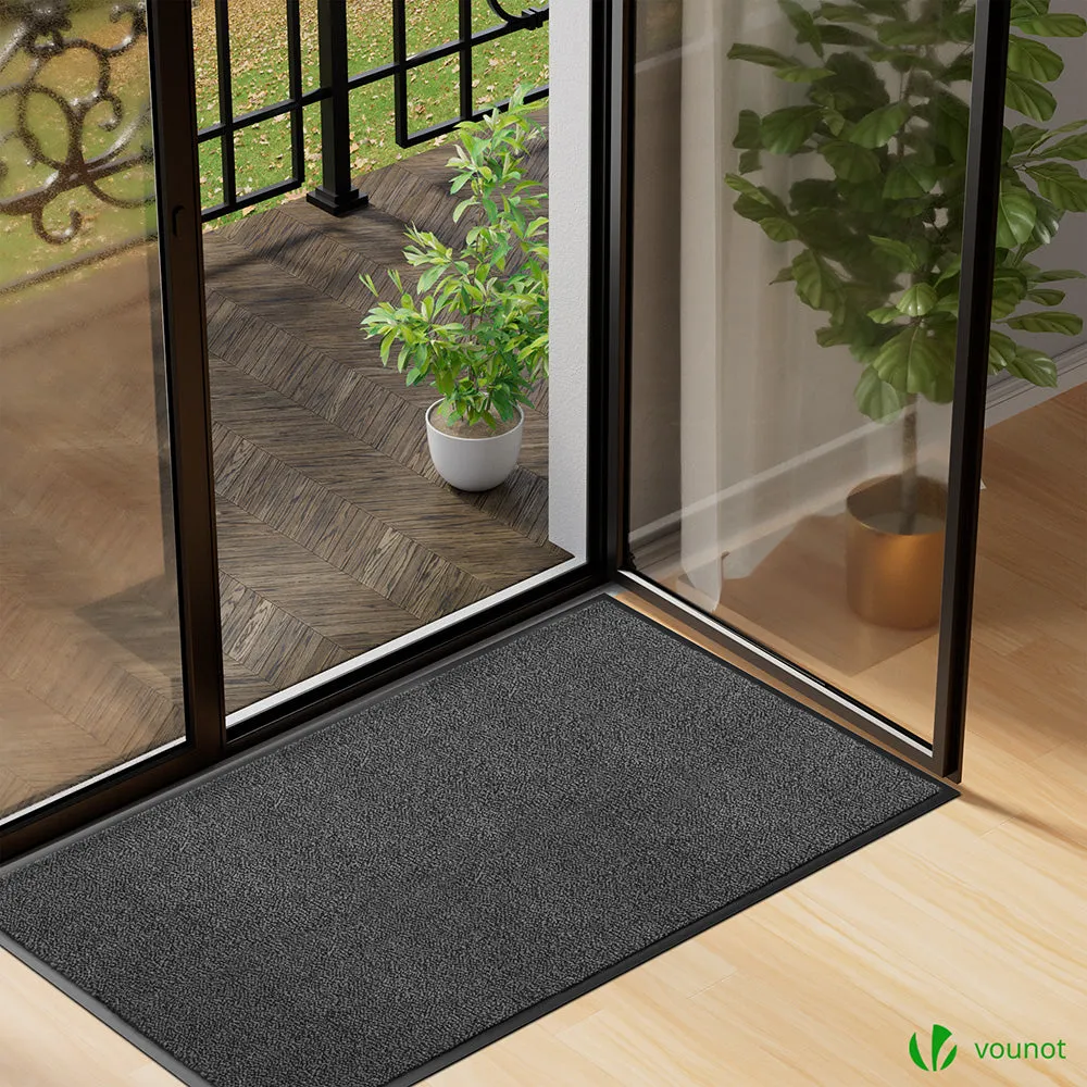 Vounot Zerbino Ingresso 90x150cm Grigio-Nero Antiscivolo