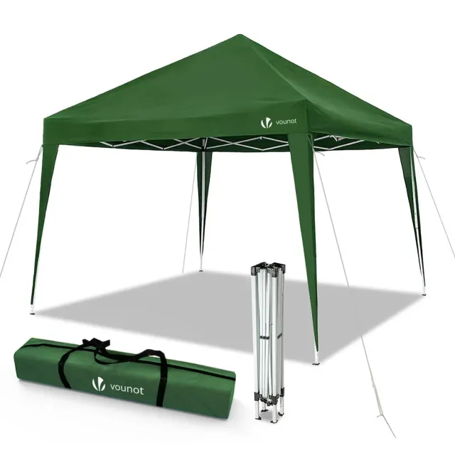 Vounot Gazebo Pieghevole 3x3m Verde con Borsa Impermeabile