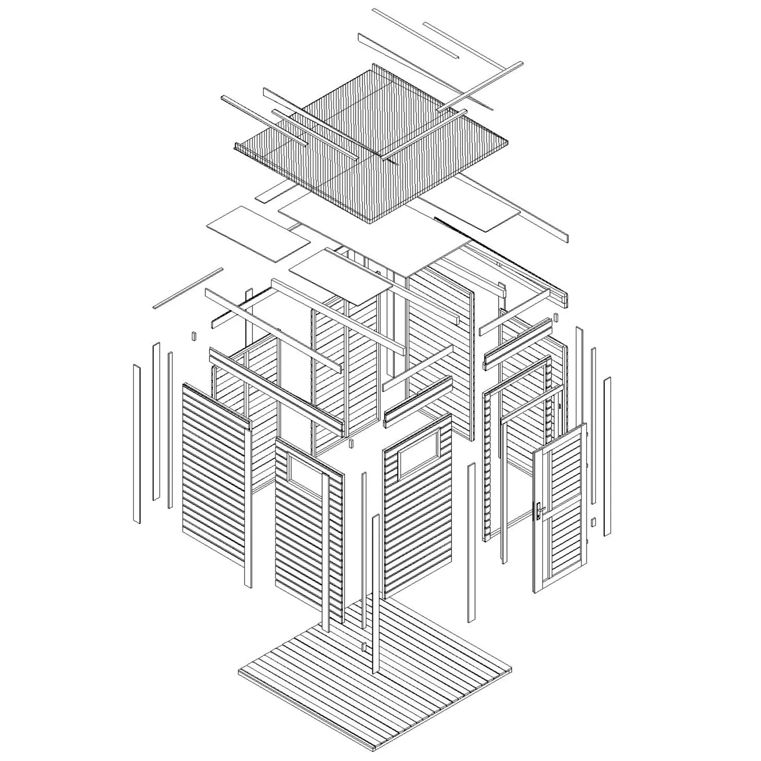 Timbela M325F1 casetta legno 208x205 cm 4,2 mq